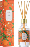 Reed Diffuser Oil Set with Reed Sticks,Citrus Aromatherapy Oil Scent Diffuser for Home Office Bathroom Decoration Perfume and Gifts 3.38oz/100ml