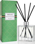 M&SENSE Reed Diffuser, Eucalyptus Spearmint, 7.04 oz Natural Essential Oil | Non-Toxic Organic, Long-Lasting Fragrance, Ideal for Home Gym Bathroom, Gifts for Women