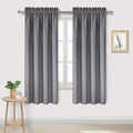 DWCN Blackout Window Curtain Panels, Light Blocking, Thermal Insulated, Energy Saving, Noise Reducing, Rod Pocket Top, Set of 2 (Width 42 Inch x Length 63 Inch, Grey)