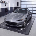 7'9" x 14' Garage Floor Mat, 610GSM PVC Containment Mat for Cars | Heavy-Duty, 1.2in Raised Edges, Waterproof Garage Protection, Non-Slip Design, Easy Hose Clean, Kit with Squeegee