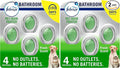 Febreze Multicolor Bathroom Air Freshener,Odor-Fighting,Plug in Alternative,Air Fresheners for Home,Bathroom,Kitchen,and Closet,Heavy Duty Pet Scent,4 Count (Pack of 2)