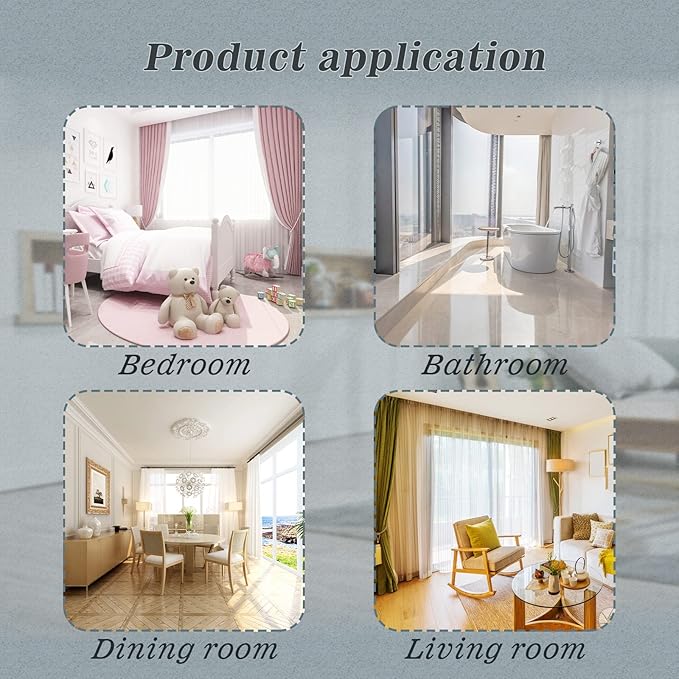 Hion Magnetic Curtain Tiebacks Golden 2pcs, Curtain Tiebacks Buckles Holdbacks Holders Hooks Clip for Home Bedroom Office Decorative Curtain