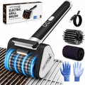 Electric Grill Brush, Cordless BBQ Grill Cleaner with High Torque Motor, 3-Speed Rotary Brush, LED Light & Stainless Steel Scraper, 4000mAh Rechargeable Tool for Outdoor Grills, Griddles & Smokers