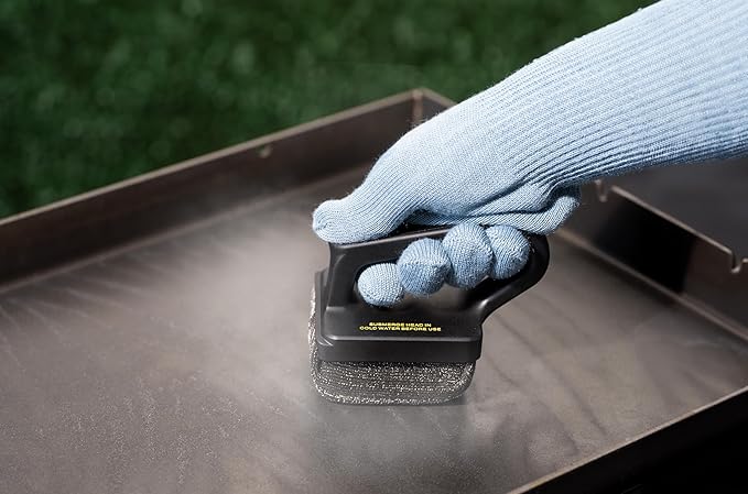 Mr. Bar-B-Q Bristle Free Steam Clean Griddle Brush Powered by Scrub Daddy