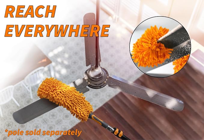 5-30 ft Long Telescoping Extension Pole, Multi-Purpose Extended Pole | Universal Twist-on Metal Tip // Lightweight and Sturdy // Best Telescoping Tool for Painting, Dusting and Window Cleaning