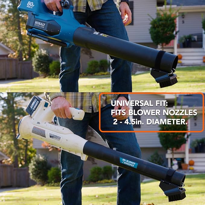 Blower Brush Universal Leaf Blower Attachment – Effortlessly Clear Debris with Durable Bristles, Fits Most Blower Models, Perfect Accessory for Lawn Care, Driveways, Patios, and Gutters