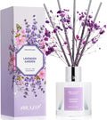 Reed Diffuser Set,3.38 fl oz (100 ml) - Lavender Garden Oil Diffusers with 8 Reed Sticks, Home Fragrance Reed Diffuser for Bathroom Shelf Decor