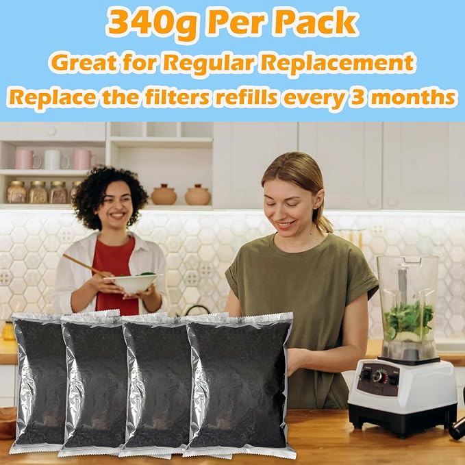 2.9 Pounds Activated Carbon Refills for FoodCycler Waste Composters | Odor Absorbing Filter Compatible with Eco 5 FoodCycler Kitchen Electric Composter
