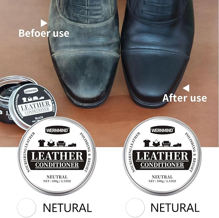Black Neutral Shoe Polish Kit Boots Leather Conditioner Shoe Shine Cream
