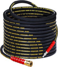 LIULO TOOL 50 FT Pressure Washer Hose with 3/8" Quick Connect, 4000 PSI Kink Resistant High Tensile Wire Power Washer Hose