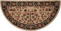 UniFlame - Beige with Black Hand Tufted 100% Wool Hearth Rug - 44"L x 22"W | Protects Floor from Heat, Embers, and Sparks