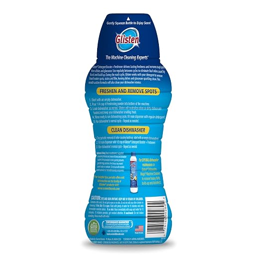 Glisten Dishwasher Detergent Booster and Freshener 2-Pack and Disposer Care Freshener, Lemon Scent