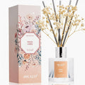 Reed Diffuser Set,3.38 fl oz (100 ml) - Fresh Linen Oil Diffusers with 8 Reed Sticks, Home Fragrance Reed Diffuser for Bathroom Shelf Decor