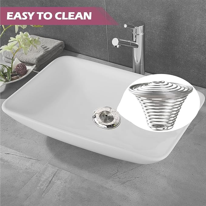 Hair Catcher，Drain Mesh Basket, Bathroom Sink Drain Strainers, for Laundry, Mop Pool, Utility, Slop, RV Sink, Stainless Steel Drain Filter。Fit Hole Size from 1.1" to 1.5"(2Pack)