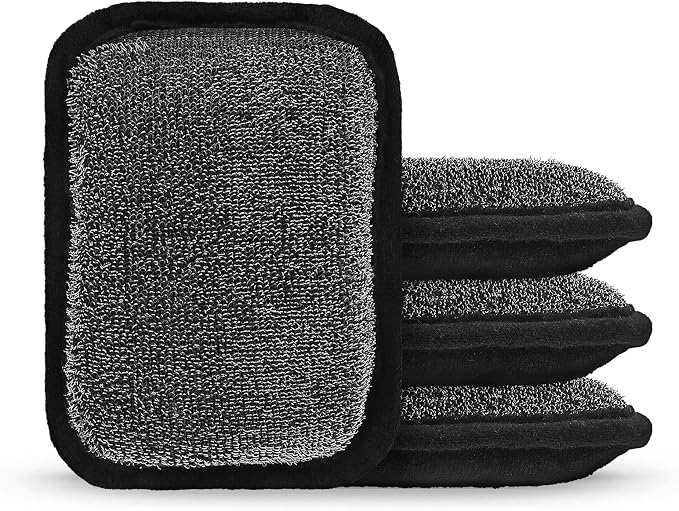 MEKER Grill Brush Bristle Replacement Pad, Ultra Safe Cleaning, Grill Cleaner Pad, Grill Brush Replacement Pad, 4 PCS