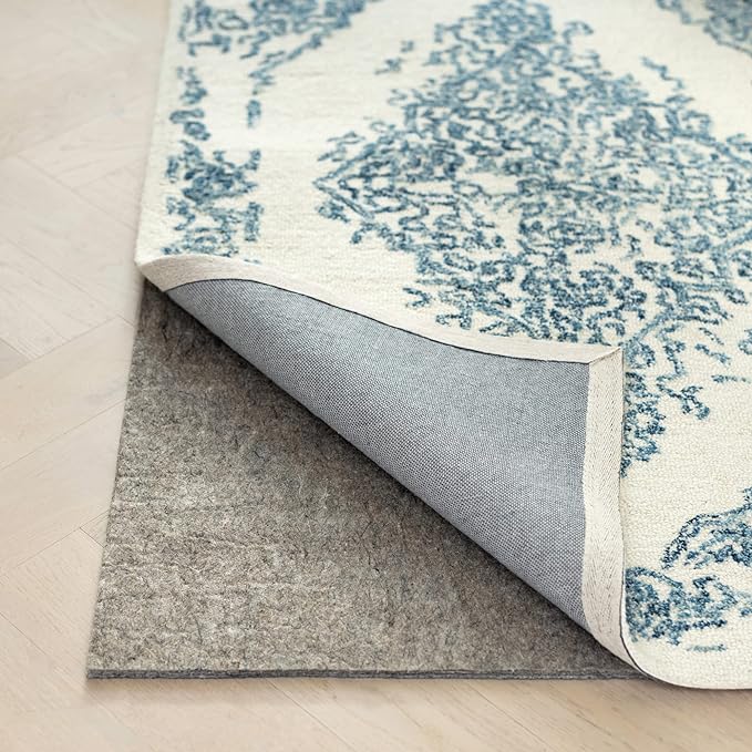 RUGPADUSA - Dual Surface - 7'10" x 10'10" - 3/8" Thick - Felt + Rubber - Enhanced Non-Slip Rug Pad - Adds Comfort and Protection - for Hard Surface Floors