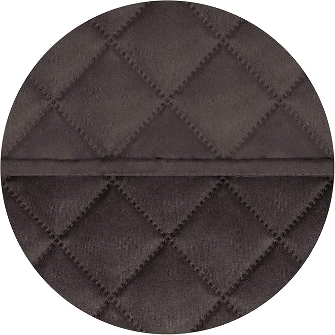 PureFit Reversible Quilted Sofa Cover, Water Resistant Slipcover Furniture Protector, Washable Couch Cover with Non Slip and Elastic Straps for Kids, Pets (Sofa, Chocolate/Chocolate)