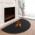 TOHONFOO Fireplace Mat for Home Protection, 3'6'' x 2' x 0.04'', Black | 1800°F fireplace rugs fireproof, fiberglass hearth rugs for fireplaces fire resistant protect against embers, easy to clean