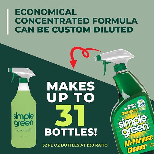 Simple Green AllPurpose Cleaner,32 Fl Oz,Original,(Pack of 6)
