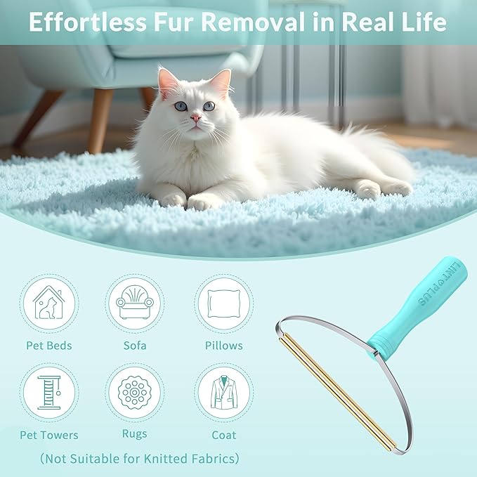Deep Cleaner Pro Pet Hair Remover 10-Pack Mega Value Set - Carpet Rake & Multi-Surface Scraper for Dog & Cat Hair on Rugs, Couches, Pet Towers, Car Seats, Stairs & Clothing - Reusable Travel-Size