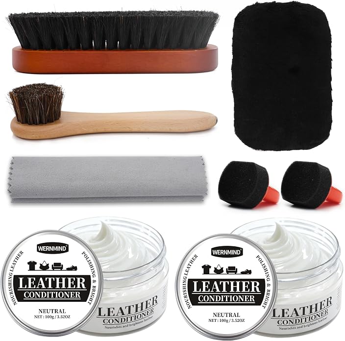 Black Neutral Shoe Polish Kit Boots Leather Conditioner Shoe Shine Cream
