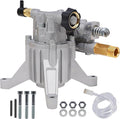Biswing Pressure Washer Pump, 7/8" Shaft Vertical Plunger, 3400 PSI Max, 2.5 GPM, Replacement Pump for Gas Power Washer, Rear Facing Inlet/Outlet