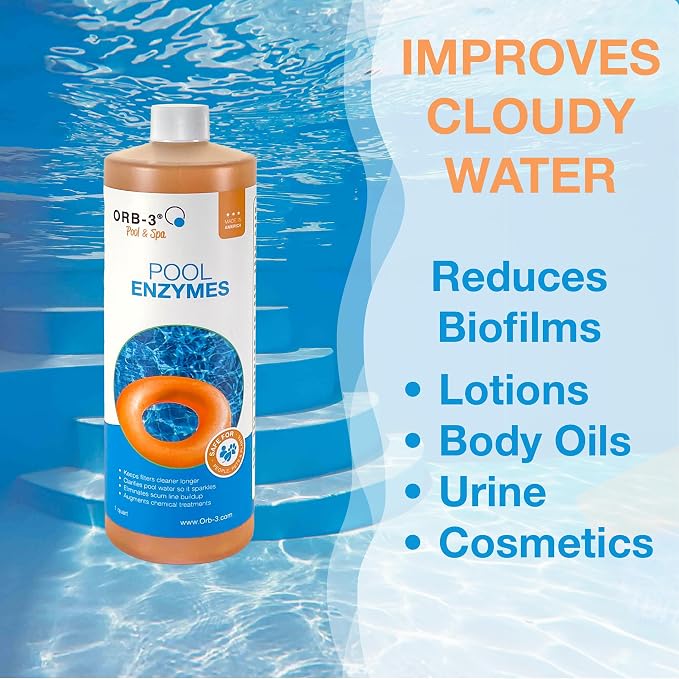 Orb-3 F839-000-1Q Pool Enzymes Bottle, 1-Quart