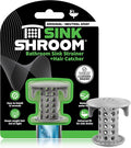 SinkShroom The Revolutionary Sink Drain Protector Hair Catcher/Strainer/Snare, Gray