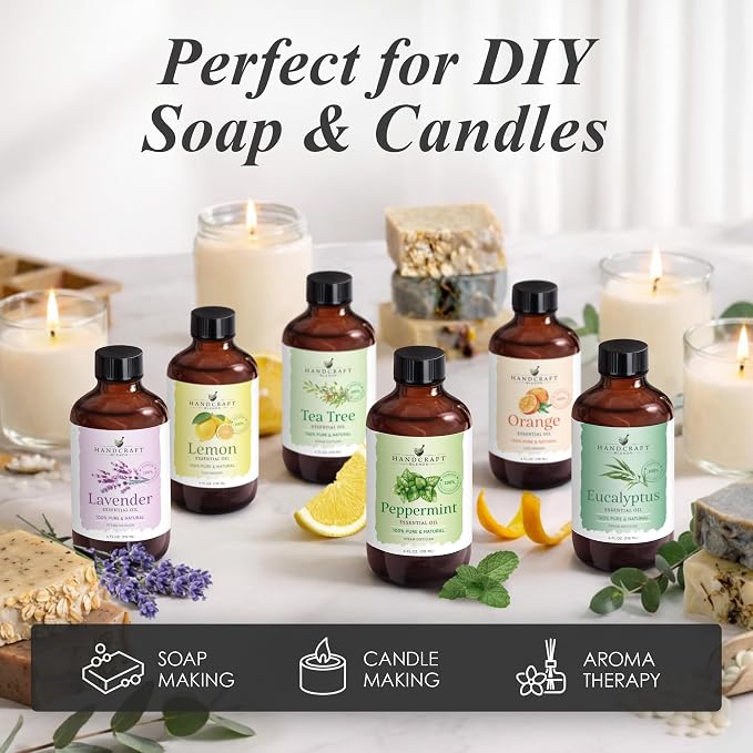Handcraft Blends Rosemary Essential Oil – 1 Fl Oz – 100% Pure and Natural – Premium Grade Essential Oil for Diffuser and Aromatherapy, Skin, Massage, Candle and Soap Making Fragrance
