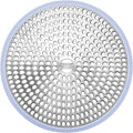 LEKEYE Shower Drain Hair Catcher | Strainer | Shower Stall Drain Cover | Bathroom Drain Protector Stainless Steel and Silicone(Light Blue)