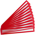 Tarifold Magnetic PRO Title Frames, 17.25 x 3 Inches, Red, 10 Pack | 10 magnetic title frames, 17.25 x 3 inches, red border, anti-glare PVC, quick document changes