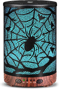 Essential Oil Diffuser 120ML Metal Aromatherapy Diffuser with Timer, Cool Mist Humidifier with Auto Shut-Off & 7 Color Lights for Home Office Spa (Spider Web)