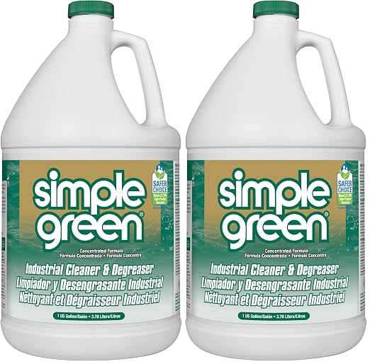 Simple Green Industrial Cleaner and Degreaser, 128 Oz. (13005), (Pack of 2)