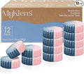 Toilet Bowl Cleaner Tablets, Automatic Toilet Bowl Cleaners, Long-Lasting Toilet Tabs Drop in Tank for Deodorizing & Descaling, Blue & Pink, 12 Packs