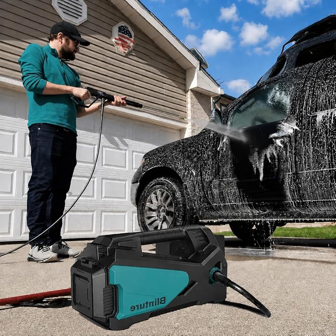 Battery Powered Water Transfer Pump, Cordless Power Washer Compatible Makita 18V, 2Ah-5Ah Battery, Cordless Water Pump, Self-Priming RV Water Pumps, Pressure Pump 50FT Head(Not include Battery)