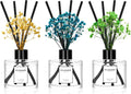 Reed Diffuser Set of 3 Pack,Cashmere Vanilla/Sea Salt&Sage/Ocean Breeze Scented Oil Diffuser with Sticks(1.7 fl oz Each Pack),Air Freshener for Bedroom Bathroom Office | Shelf Decor