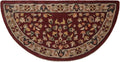 UniFlame - Hand-Tufted Hearth Rug, Red/Beige Finish - Size: 44" L x 22" W | Protects Floor from Heat, Embers, and Sparks