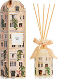 Reed Diffuser - Fresh Air 6.76 fl oz Reed Diffuser with 8 Sticks Home Fragrance Bathroom Shelf Decor (Festive House Collection)
