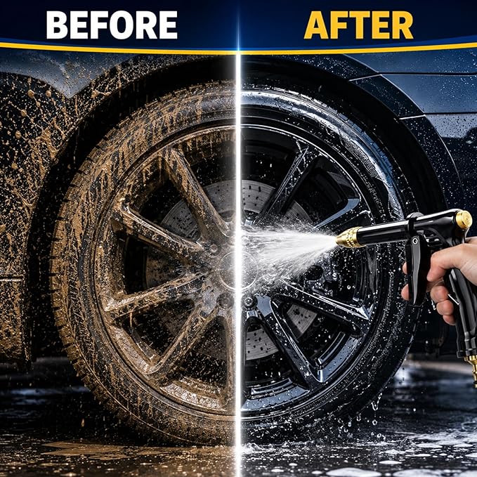 2026 New Pressure Washer Wand for Garden Hose with 3 Adjustable Jet Nozzles, 360° Rotating Design for Car Washing, Patio, Outdoor Cleaning (1 Set)