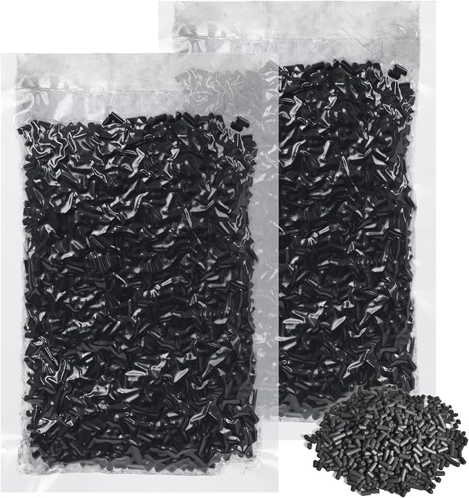 Activated Charcoal Odor Absorber Pellets, Activated Carbon Filter Refills for Smart Kitchen Waste Composters, 2 Packs 210g Each