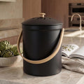Beautiful Kitchen Compost Bin with Smell Proof Lid - Rust Proof and Odorless Compost Bucket for Your Countertop with No Smell Filters - Easy to Clean 1.1 Gallon Bin Looks Great On Any Kitchen Counter
