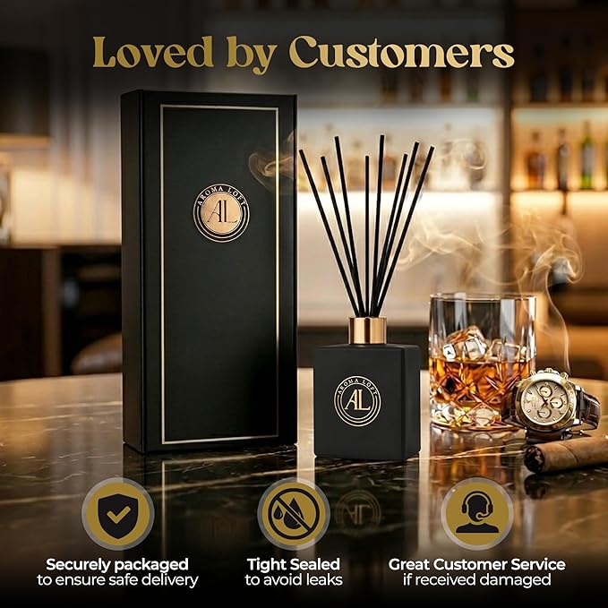 Reed Diffuser, Fragrance Diffuser for Home, Bathroom Diffuser Set, Oil Diffuser Reeds, Scent Sticks in Oil, Office Smell Good Stuff