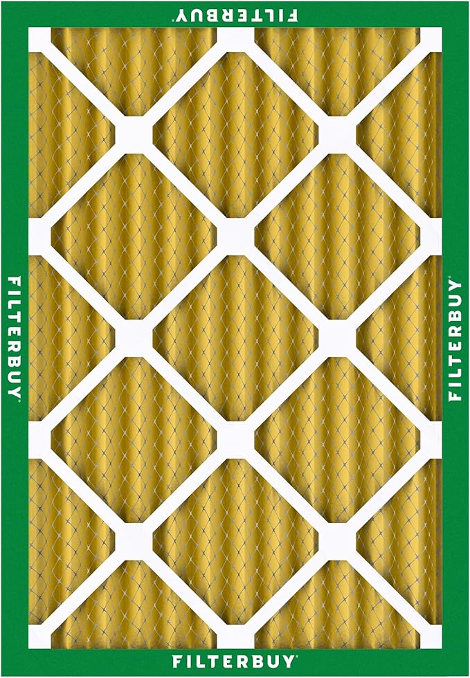 Filterbuy 18x24x2 Air Filter MERV 11 (MPR 1200) Allergen Defense Replacement (4-Pack), Electrostatic Pleated HVAC AC Furnace Filters, Made in USA (Actual Size: 17.38 x 23.38 x 1.75)