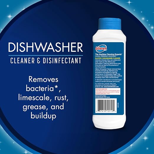 Glisten Dishwasher Magic Machine Cleaner and Disinfectant 2-Pack and Washer Magic Washing Machine Cleaner and Deodorizer 2-Pack