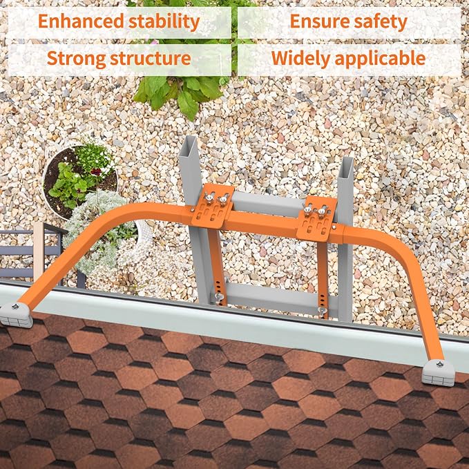 Ladder Stabilizer,Extension Ladder Stabilizer for Roof Gutter,Roof Ladder Standoff Arms,Extension Ladder Accessory,Gutter Cleaning Tools