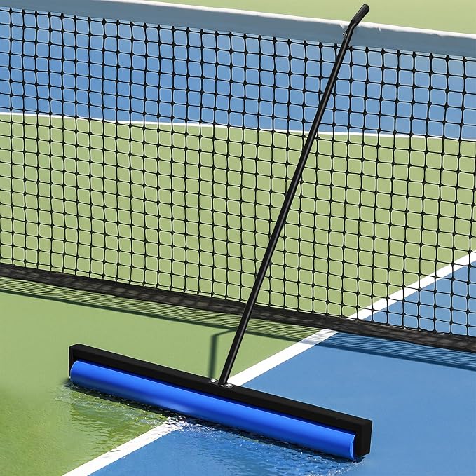 Tennis Court Squeegee, 38'' Foam Tennis Roller for Quick Clearing, Black | Quick Water Removal, Lightweight, PVA Tennis Foam Sponge Roller