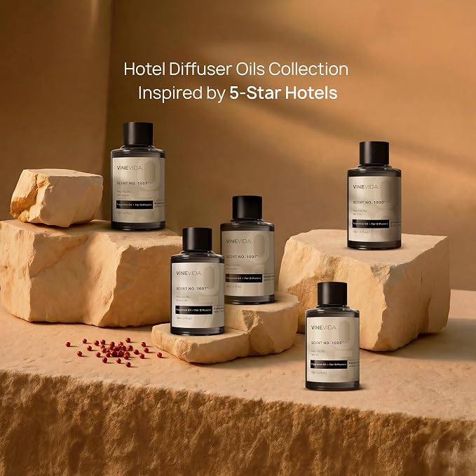 VINEVIDA (4oz) Hotel Diffuser Oil | Inspired by 5 Star Hotels | Hotel Scents | Cold Air Diffuser Oil
