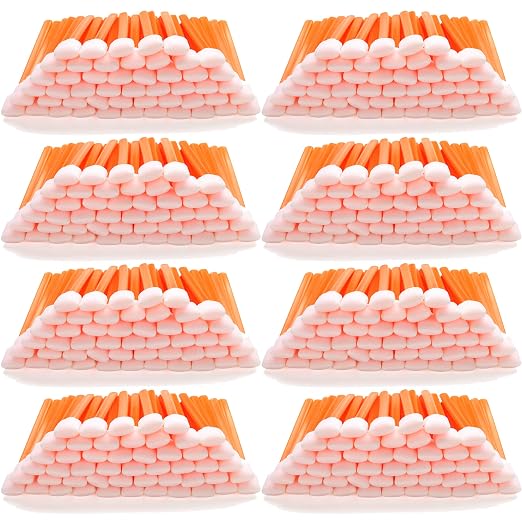 AAwipes Foam Cleaning Swabs (400 pcs, 5.25") - Lint Free Foam Tip Swab Cleanroom Sponge Stick Detailing Lab Swabs for Camera, Inkjet Printer, Optical Lens, Optical Equipment (C714C)
