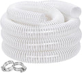 Dust Collection Hose 2-1/2 in × 5 ft Heavy Duty Clear Flexible PVC Reinforced Thicken Helix Suction Discharge Corrugated Pipe Hose for Fume Dust Collector Fitting Wood Chip Saw (2.5 inch hose)