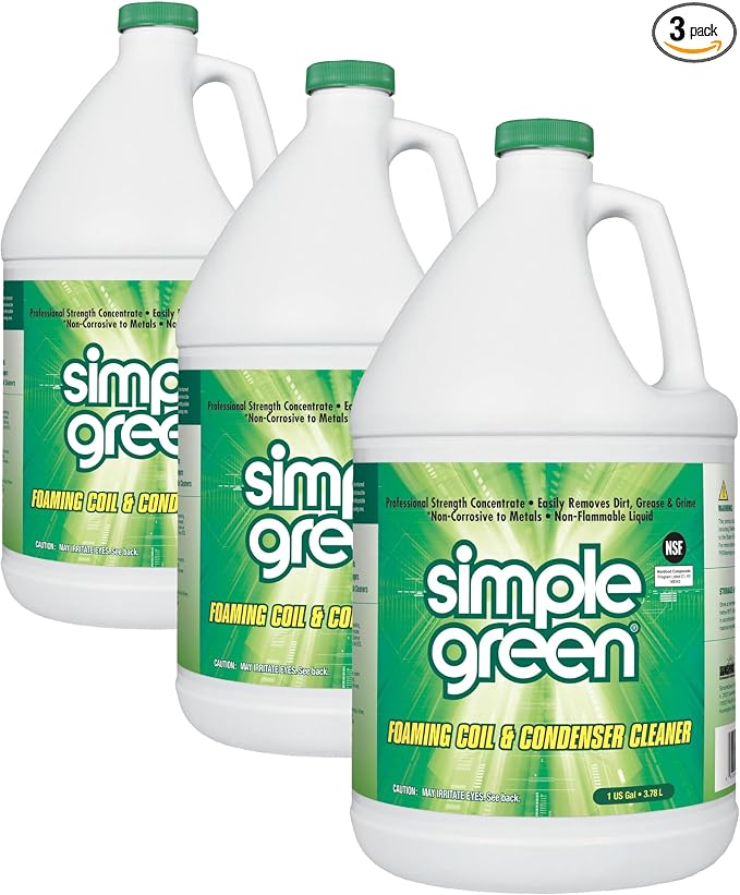 Simple Green Foaming Coil Cleaner - Gallon, 128 Fl Oz (Pack of 3)
